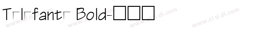 Telefante Bold字体转换